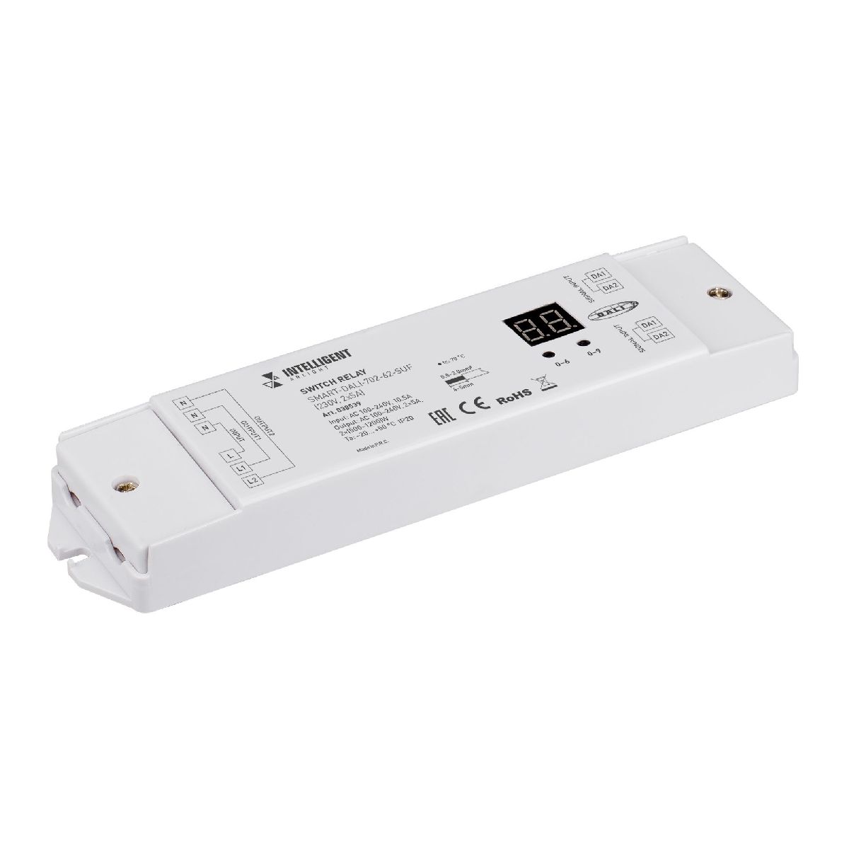 Релейный модуль Arlight SMART-DALI-702-62-SUF (230V, 2x5A) 038539 038539 - магазин электротехники Electroshop