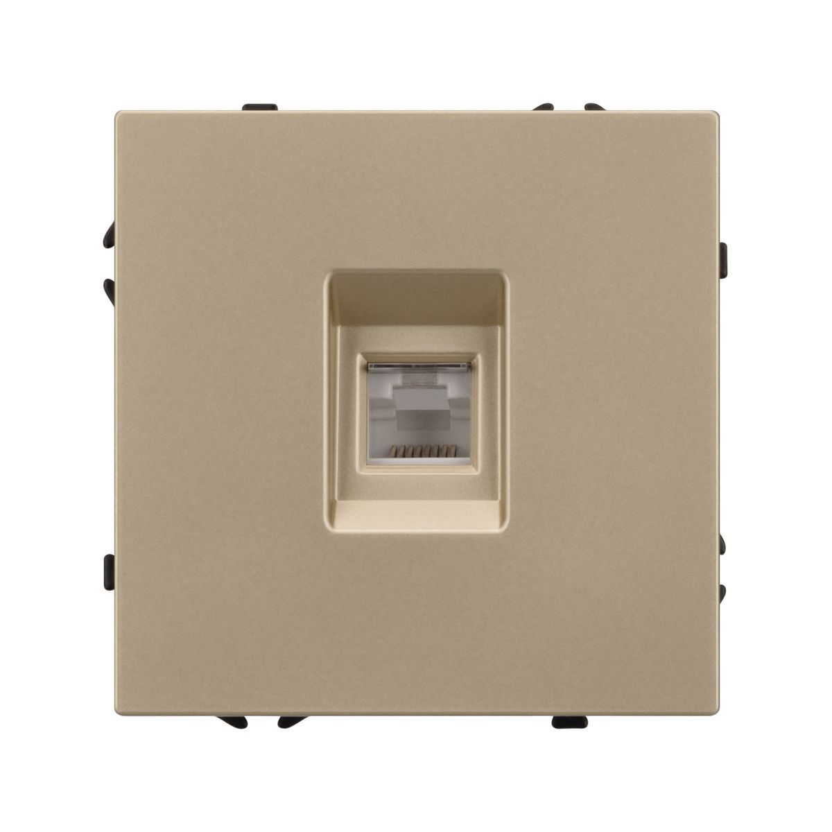Розетка телефонная софт-тач золотой песок Arlight SCT-MTL1-SFPL-GD (RJ-11, 4C) 054302(1) 054302(1) - магазин электротехники Electroshop