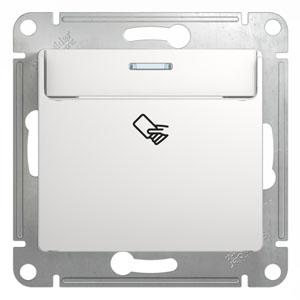 Карточный выключатель механизм Schneider Electric Glossa белый GSL000169 GSL000169 - магазин электротехники Electroshop