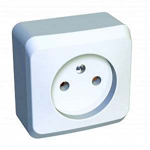 Розетка б/з Systeme Electric Этюд белая PA16-001B PA16-001B - магазин электротехники Electroshop