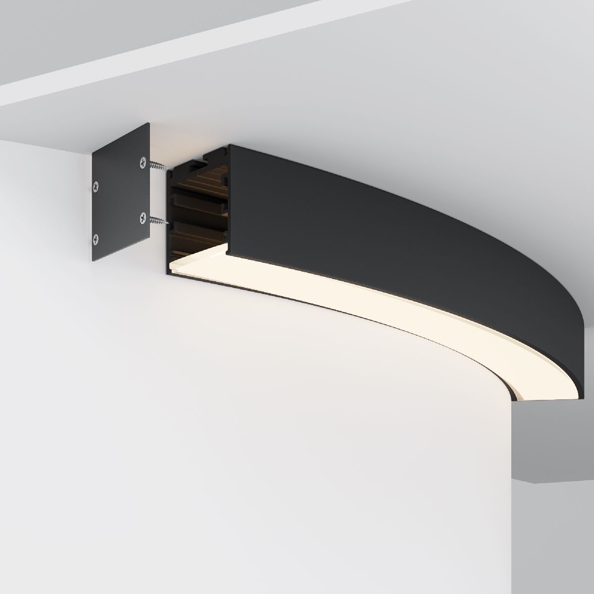 Радиусный профиль Maytoni Led strip ALM-3535R-B-D-45°-0.8M ALM-3535R-B-D-45°-0.8M - магазин электротехники Electroshop