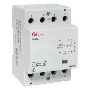 Контактор модульный EKF Averes КМ 40А 3NO+1NC 230В AC 3 модуля km-av-3-40-31-230V km-av-3-40-31-230V - магазин электротехники Electroshop