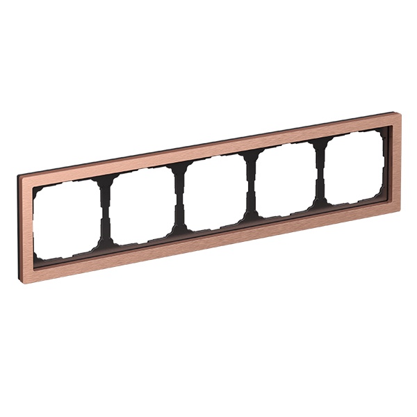 Рамка Systeme Electric ArtGallery Pure 5 постов металл медь GAL312505 GAL312505 - магазин электротехники Electroshop