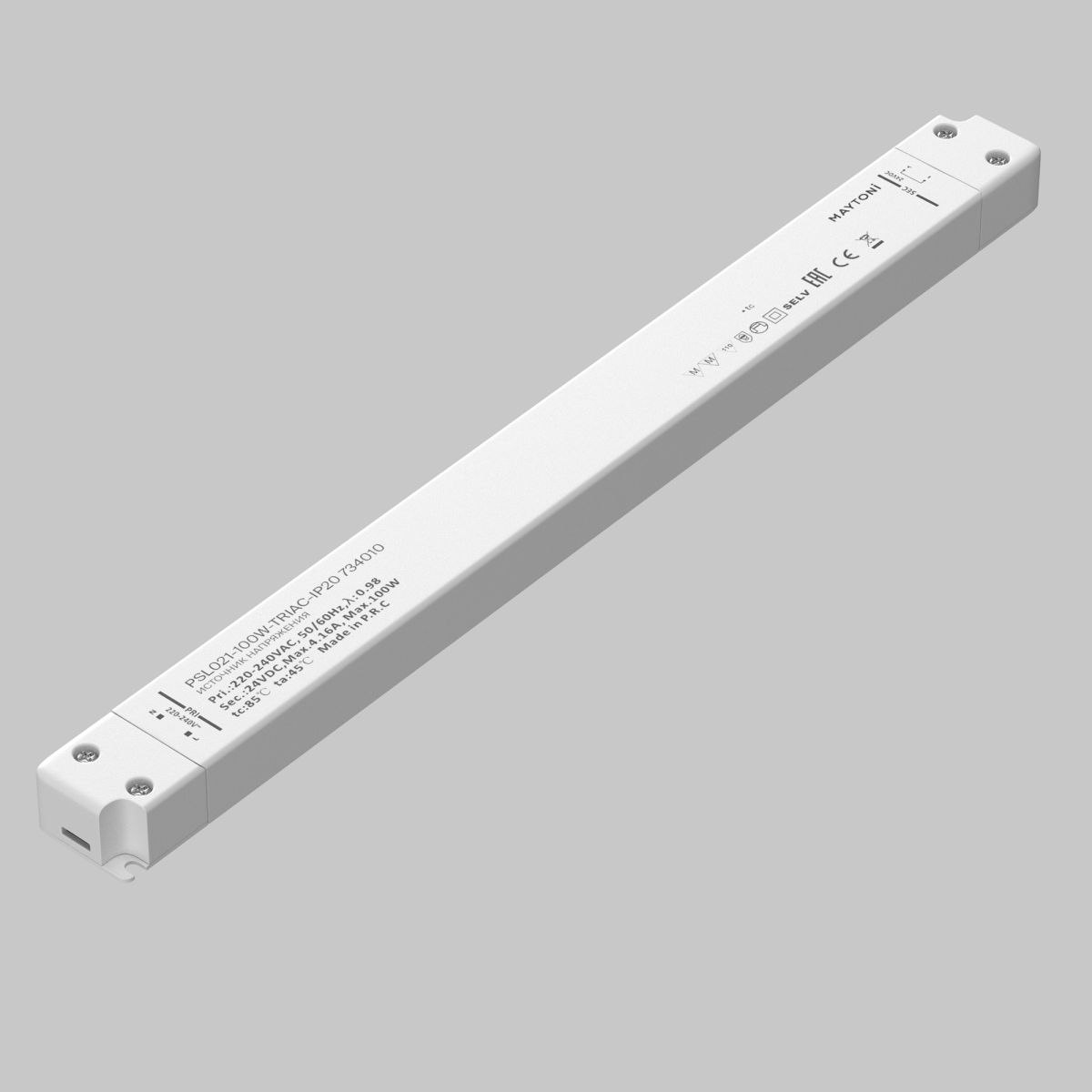 Источник напряжения Maytoni Triac 100Вт DC24В IP20 734010 734010 - магазин электротехники Electroshop