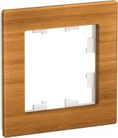 Рамка AtlasDesign Nature 1 пост дерево бамбук Systeme Electric ATN353201 ATN353201 - магазин электротехники Electroshop