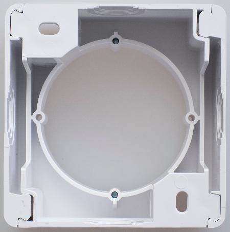 Коробка наружного монтажа Schneider Electric Glossa белый GSL000100 GSL000100 - магазин электротехники Electroshop