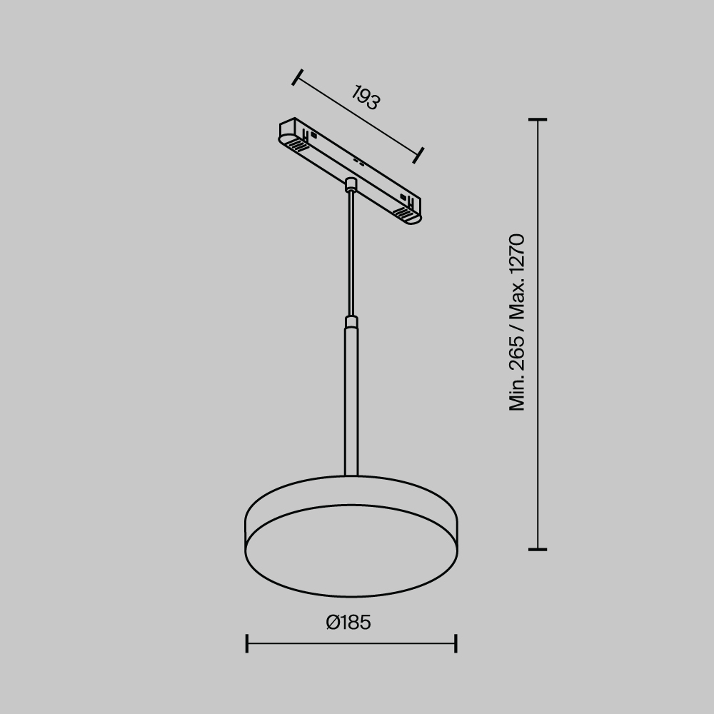 Потолочный светодиодный светильник Maytoni Technical Ceiling Zon C032CL-45W4K-RD-MG C032CL-45W4K-RD-MG - магазин электротехники Electroshop