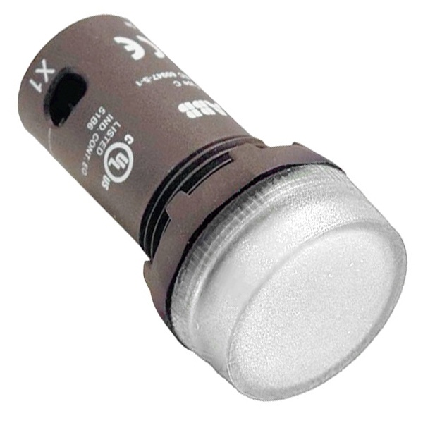 Лампа ABB CL2-502C d22мм белая со встроенным светодиодом 24В AC/DC 1SFA619403R5028 1SFA619403R5028 - магазин электротехники Electroshop