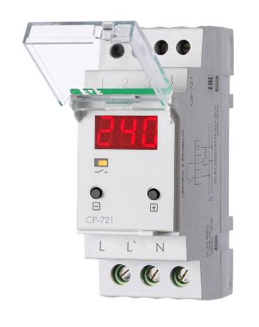 Реле контроля напряжения F&F CP-721 50-450В 30А 1NO встроенный таймер EA04.009.003 EA04.009.003 - магазин электротехники Electroshop