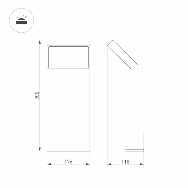 Садовый светильник Arlight Lgd-ecran-boll 029992 029992 - магазин электротехники Electroshop