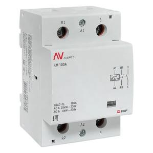 Контактор модульный EKF Averes КМ 100А 1NO+1NC 230В AC 3 модуля km-av-3-100-11-230V km-av-3-100-11-230V - магазин электротехники Electroshop