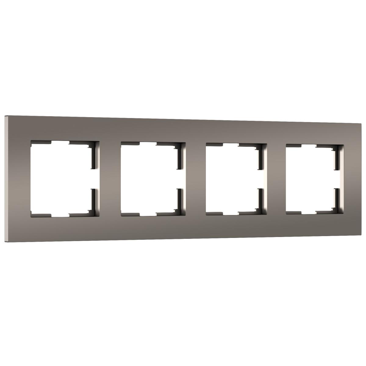 Рамка на 4 поста Werkel Slab 4690389193538 W0042963 a062816 4690389193538 - магазин электротехники Electroshop