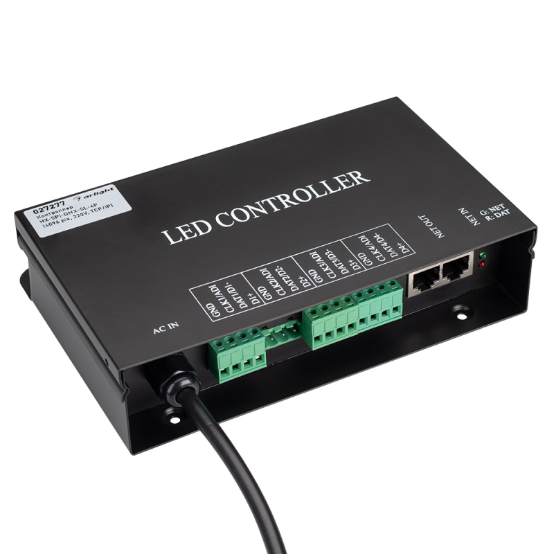 Контроллер Arlight HX-SPI-DMX-SL-4P (4096 pix, 220V, TCP/IP, add, ArtNet) 027277 027277 - магазин электротехники Electroshop