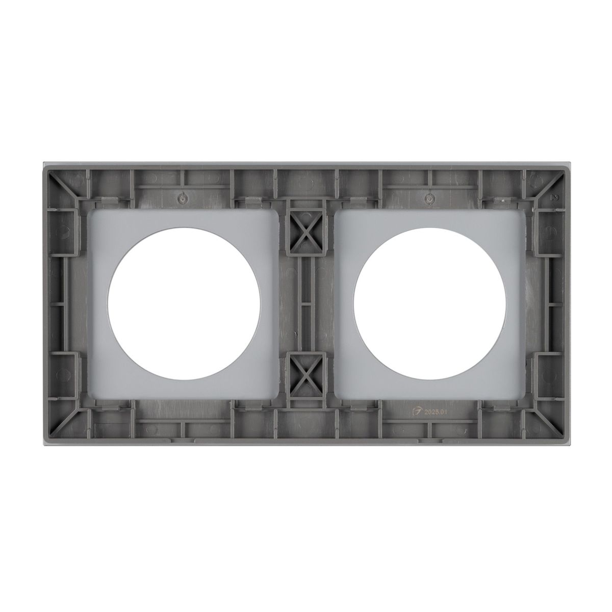 Рамка стеклянная на 2 поста Arlight FRM-GLARE-GC-2-GR 043837 043837 - магазин электротехники Electroshop