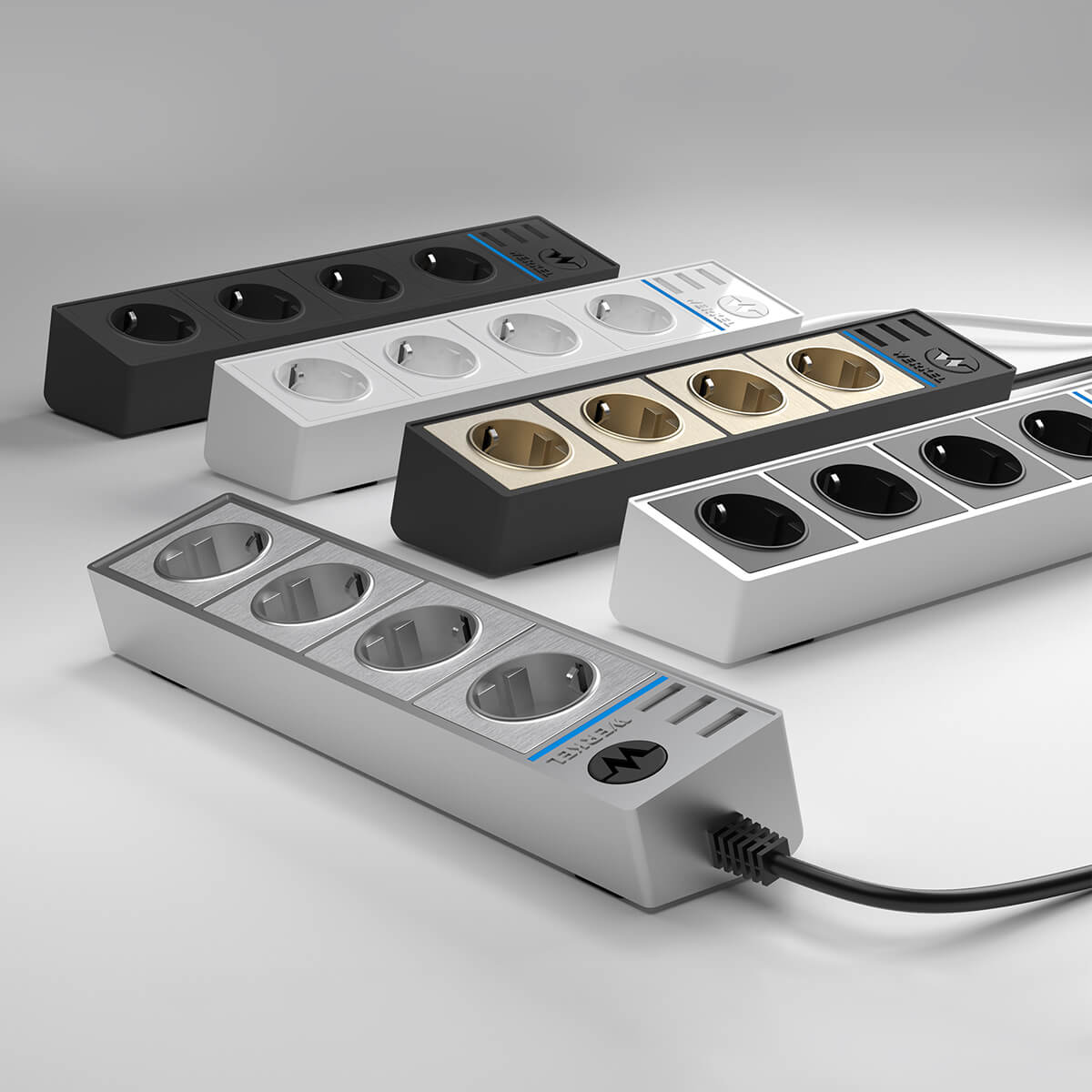 Розеточный блок 4гн 3USB х 1,7м с/з Werkel WL20-04-03 4690389128370 4690389128370 - магазин электротехники Electroshop