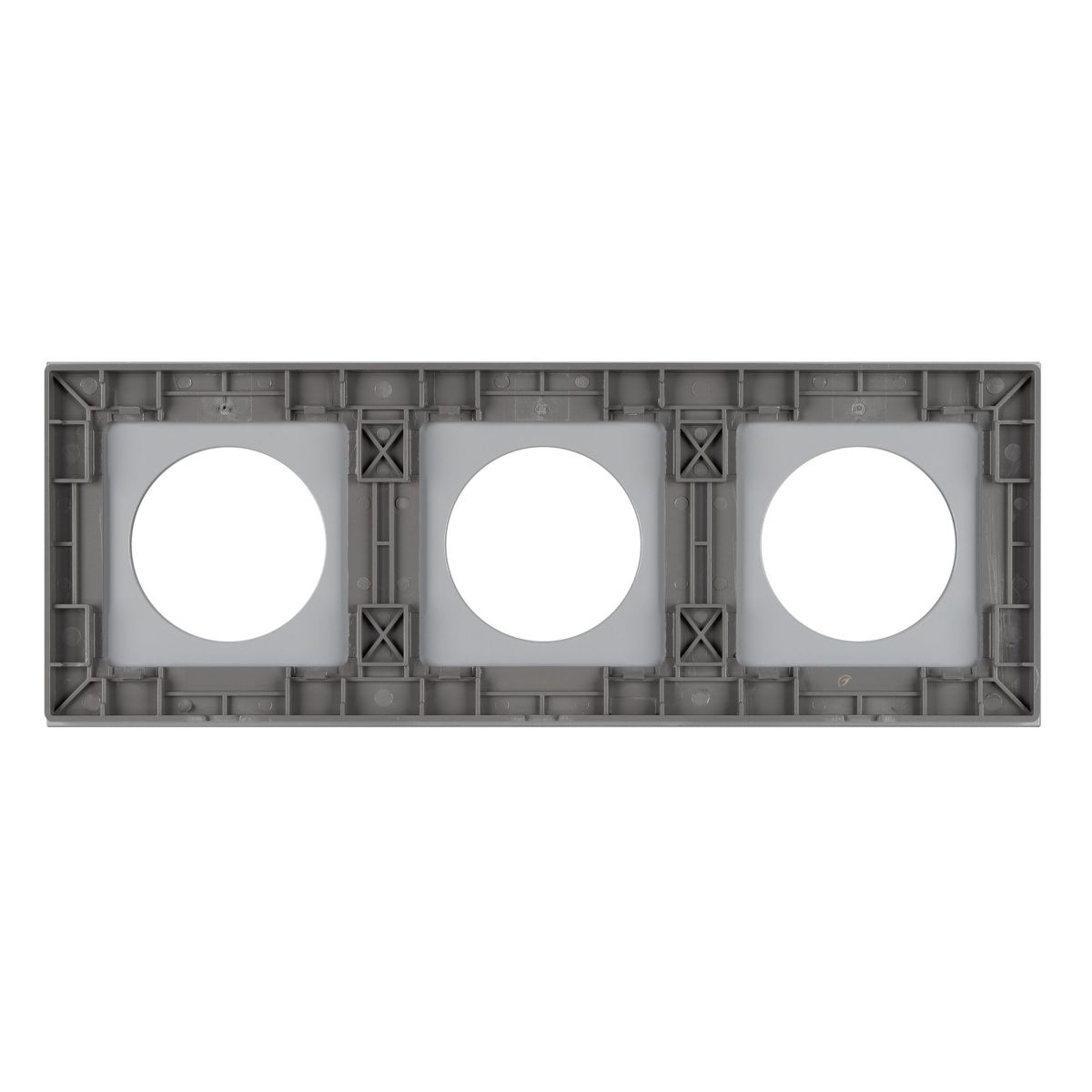 Рамка стеклянная на 3 поста Arlight FRM-GLARE-GC-3-GR 043840 043840 - магазин электротехники Electroshop