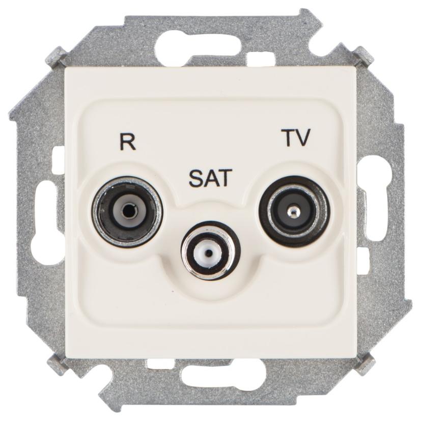 Розетка R-TV-SAT простая Simon 15 слоновая кость 1591466-031 1591466-031 - магазин электротехники Electroshop