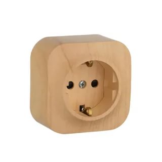 Розетка Legrand Quteo с заземлением дерево 782271 782271 - магазин электротехники Electroshop