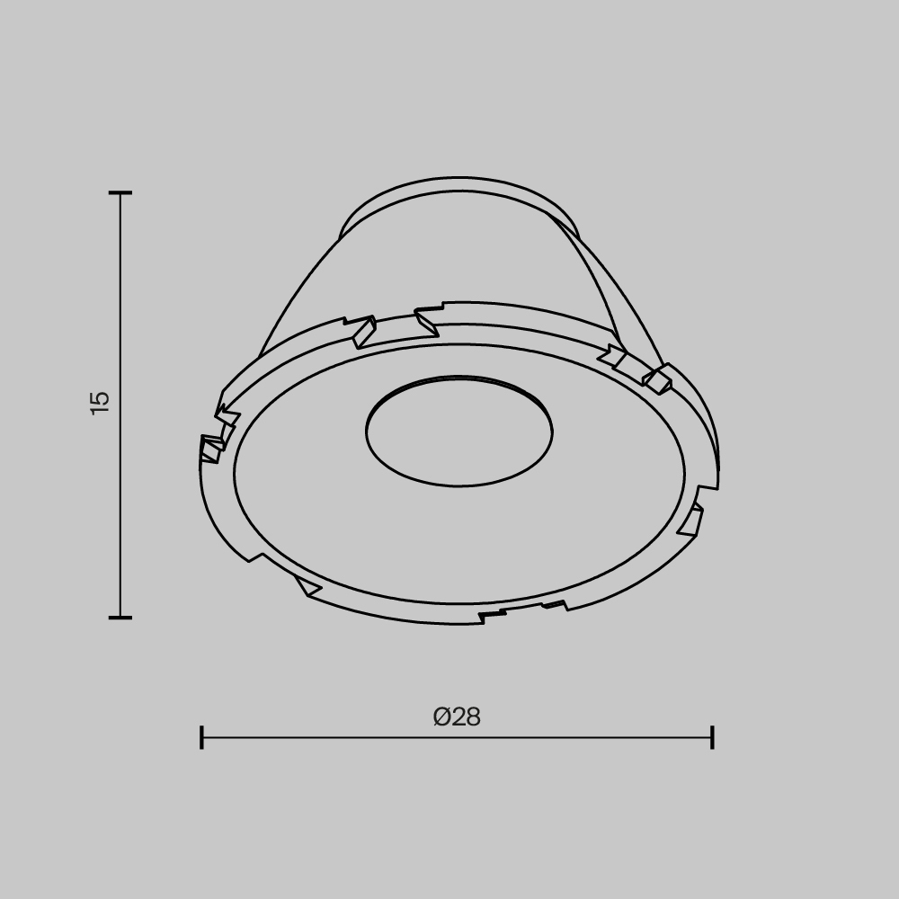 Линза Maytoni Downlight LensCD28-36 LensCD28-36 - магазин электротехники Electroshop