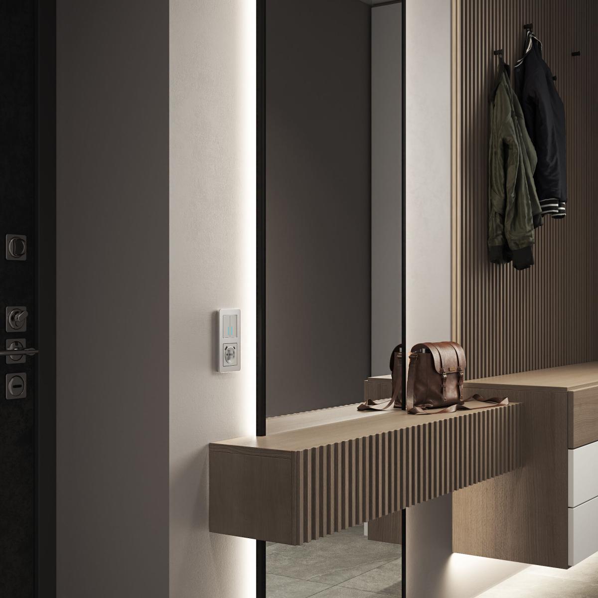 Рамка на 2 поста Werkel Platinum алюминий 4690389184444 W0022606 4690389184444 - магазин электротехники Electroshop