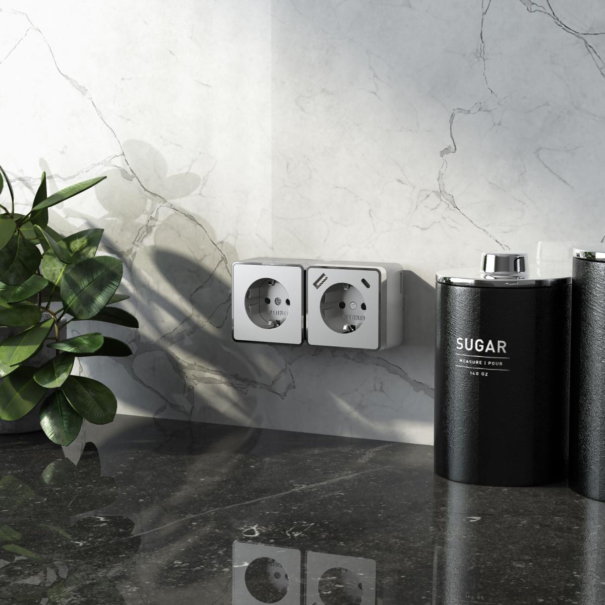 Розетка с заземлением, шторками и USB тип A+C Werkel Gallant W5071706 4690389179624 a057701 4690389179624 - магазин электротехники Electroshop