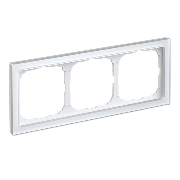 Рамка Systeme Electric ArtGallery Pure 3 поста органическое стекло белый GAL320103 GAL320103 - магазин электротехники Electroshop