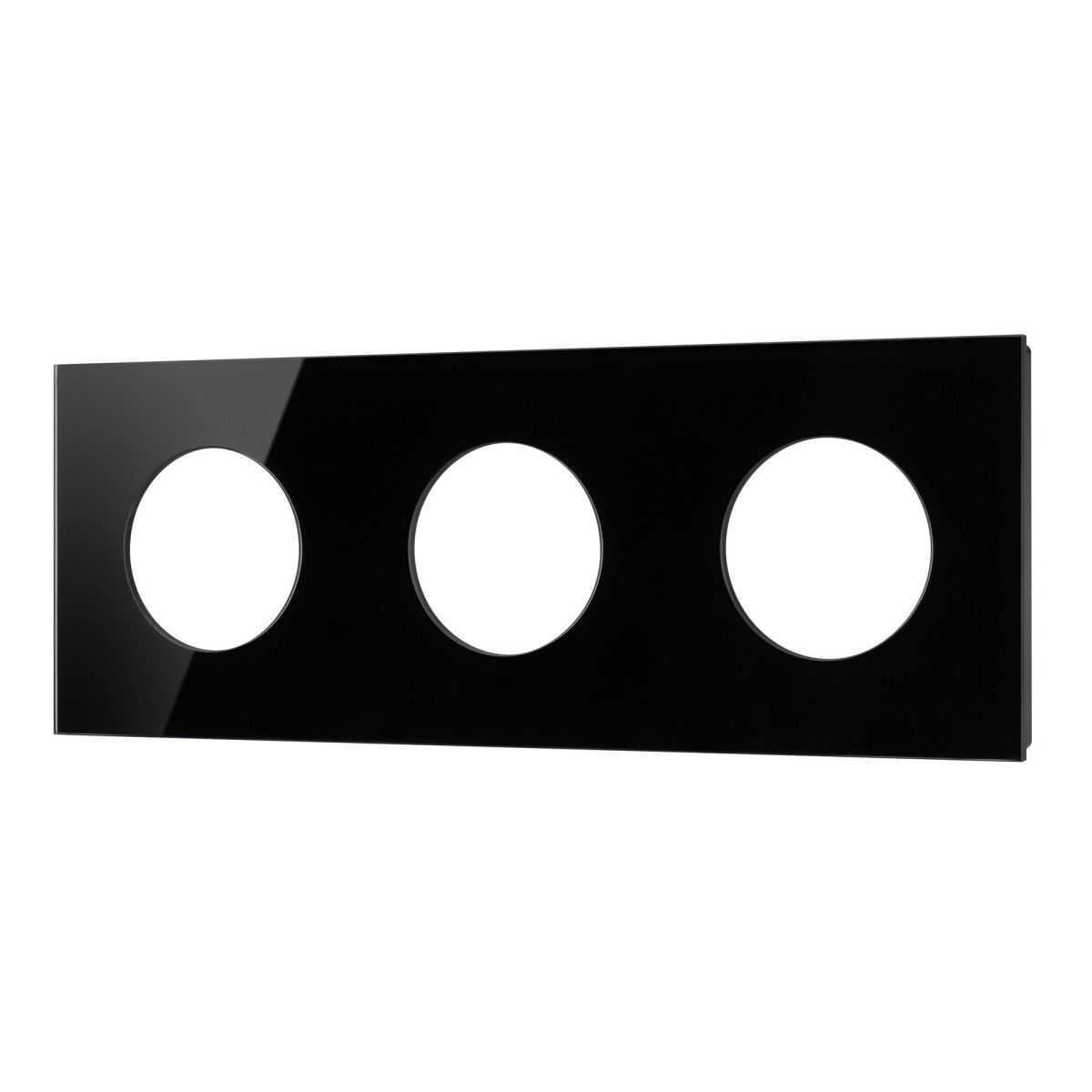Рамка стеклянная на 3 поста Arlight FRM-GLARE-GC-3-BK 043839 043839 - магазин электротехники Electroshop