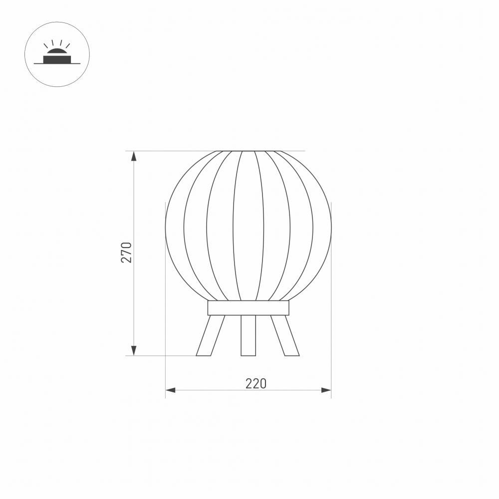 Уличный светодиодный светильник Arlight LGD-Pearl-Tab-7W Warm3000 029974 029974 - магазин электротехники Electroshop