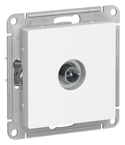 TV розетка проходная 4DB AtlasDesign белый Systeme Electric ATN000192 ATN000192 - магазин электротехники Electroshop