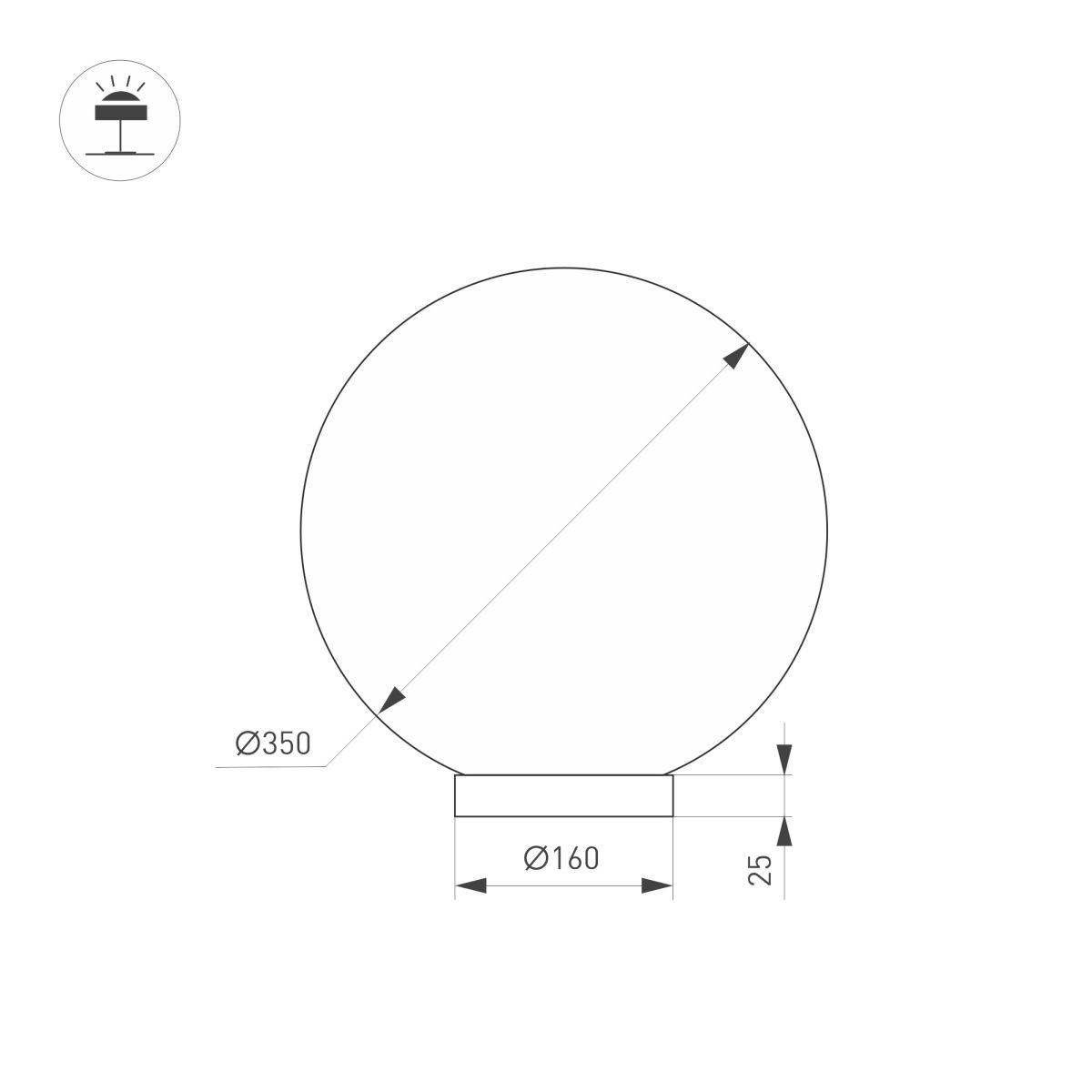 Настольная лампа Arlight SP-SILKA-TAB-R350-11W Warm2700 (WH, 330 deg, TOUCH-DIM) (IP20, Натуральный шелк) 056889 056889 - магазин электротехники Electroshop