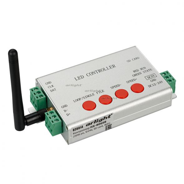 Контроллер Arlight HX-806SB (2048 pix, 12-24V, SD-card, WiFi) 020914 020914 - магазин электротехники Electroshop