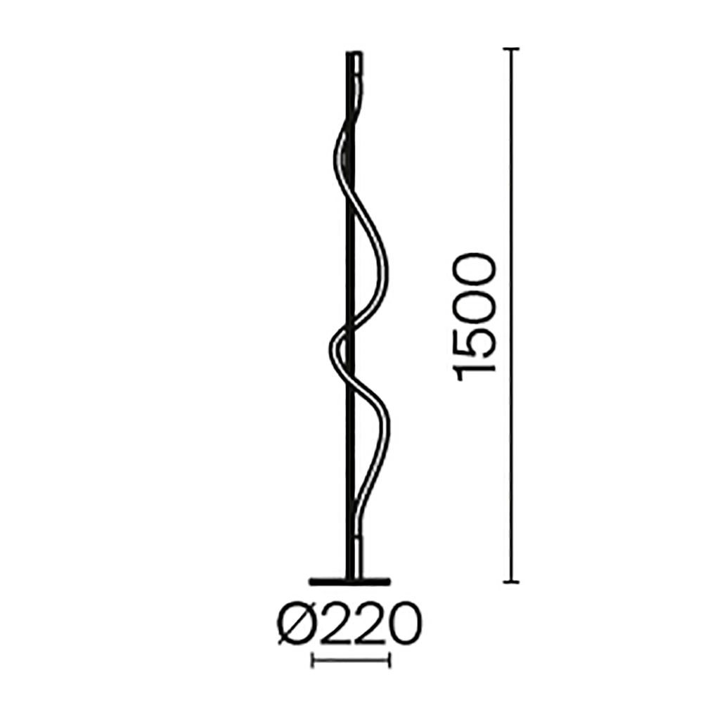 Торшер Maytoni Tau MOD166FL-L15B3K MOD166FL-L15B3K - магазин электротехники Electroshop