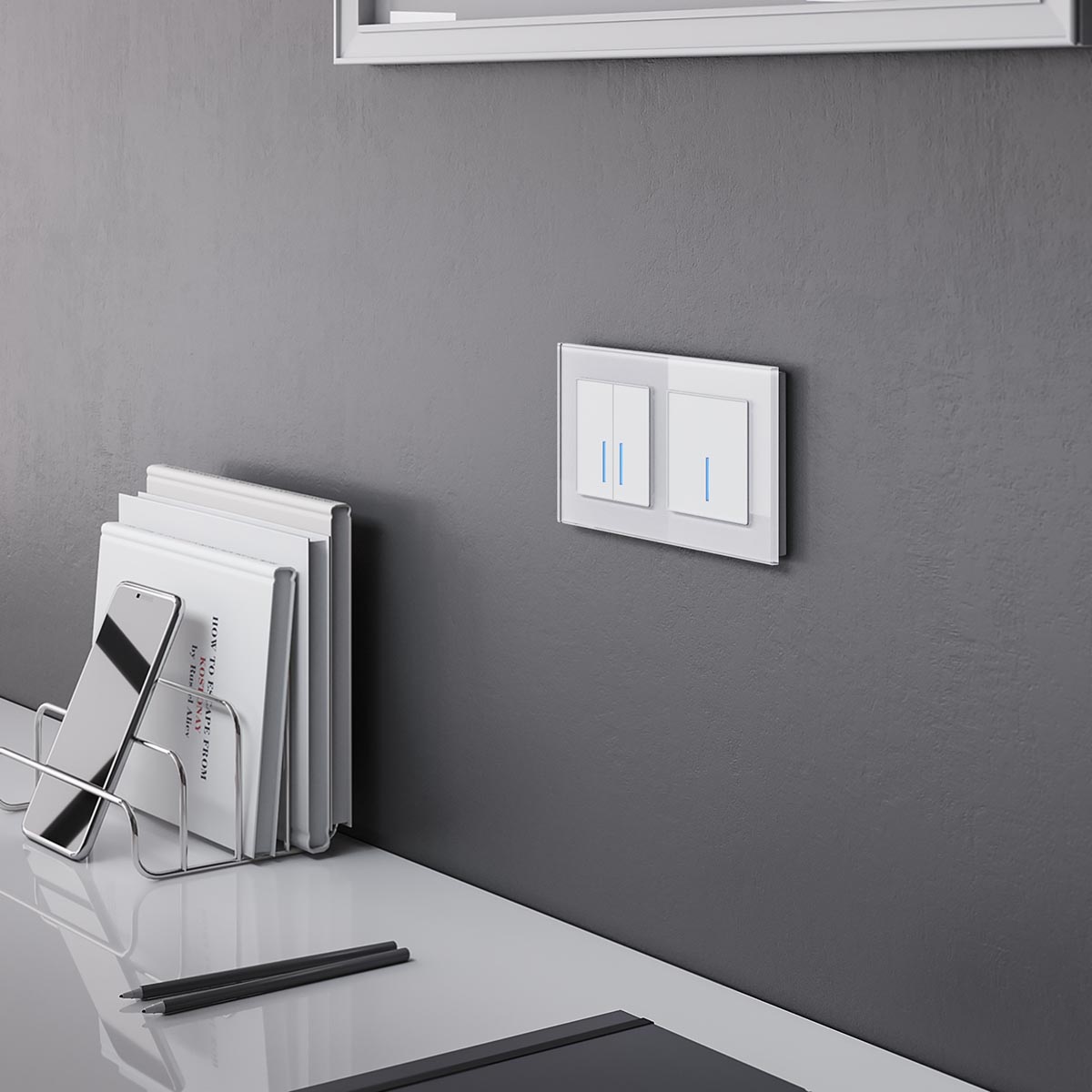 Сенсорный выключатель одноклавишный с функцией Wi-Fi Werkel белый W4510601 4690389171161 a048321 4690389171161 - магазин электротехники Electroshop