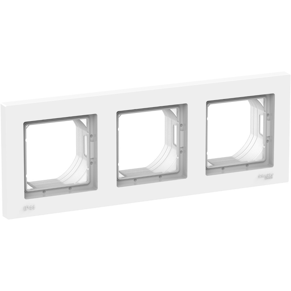 Рамка AtlasDesign Aqua 3 поста IP44 белый Systeme Electric ATN440103 ATN440103 - магазин электротехники Electroshop
