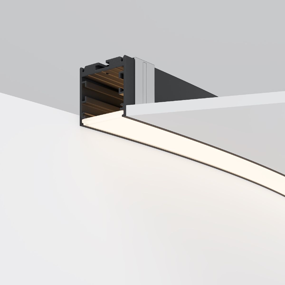 Радиусный профиль Maytoni Led strip ALM-3535R-B-D-45°-3M ALM-3535R-B-D-45°-3M - магазин электротехники Electroshop