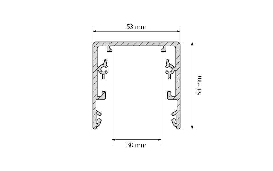 Профиль Arlight TOP-LINIA53-2000 ANOD 016989 016989 - магазин электротехники Electroshop