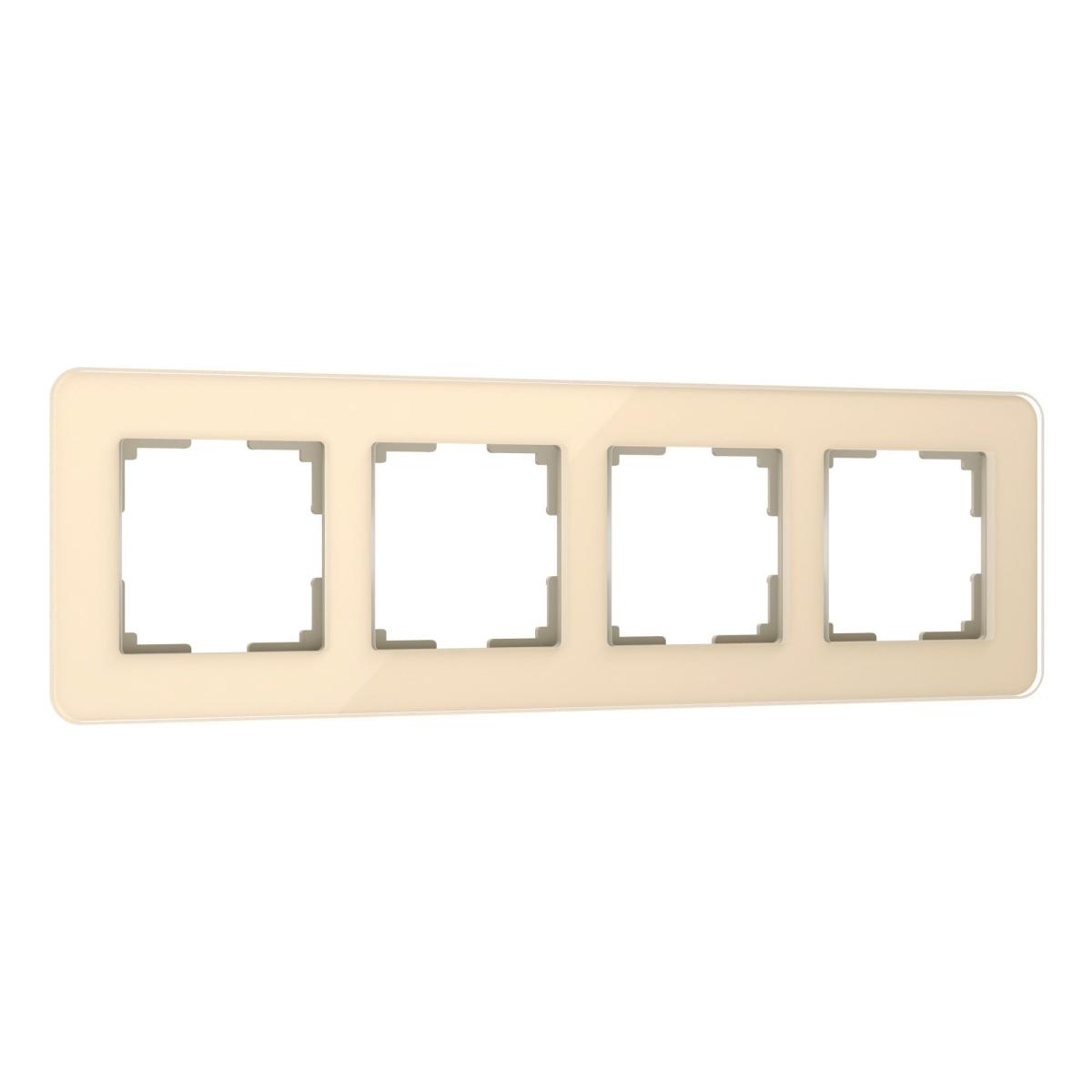 Рамка Werkel Elite на 4 поста айвори W0042443 4690389180811 4690389180811 - магазин электротехники Electroshop