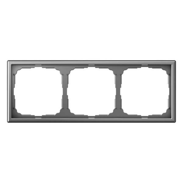 Рамка ArtGallery 3 поста сталь Systeme Electric GAL000903 GAL000903 - магазин электротехники Electroshop
