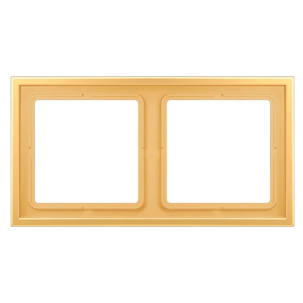 Рамка 2-ая Jung LS-ZERO Латунь Classic LSZME982BFC  LSZME982BFC - магазин электротехники Electroshop