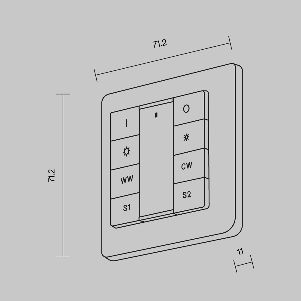 Панель управления Maytoni Lighting control 721053 721053 - магазин электротехники Electroshop