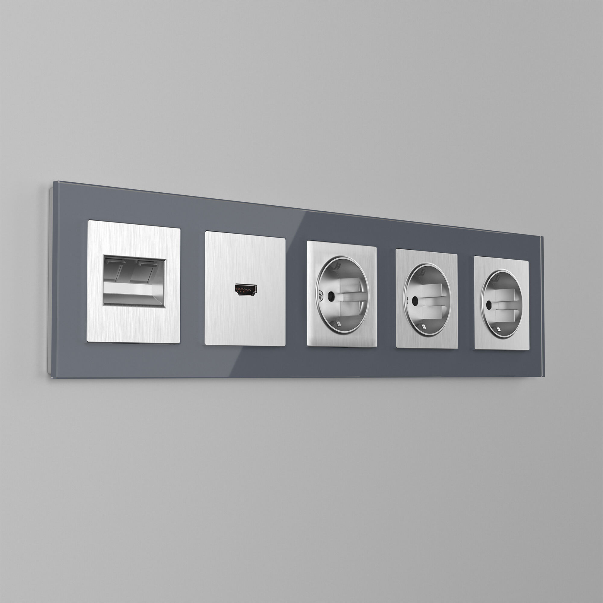 Накладка для двойной розетки Еthernet Werkel 4690389159947 W1191109 4690389159947 - магазин электротехники Electroshop