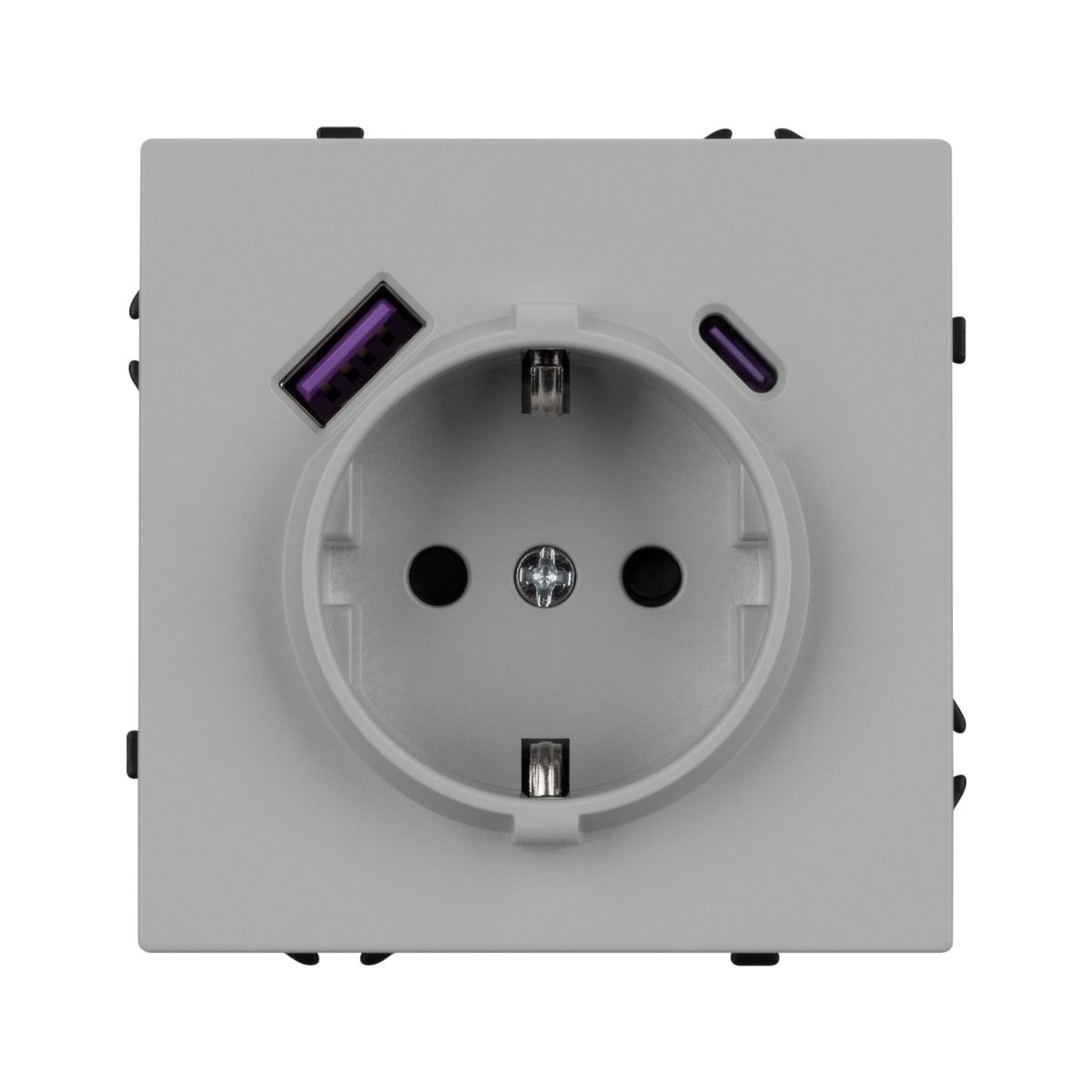 Розетка зк со шторками с USB тип А+С софт-тач никель Arlight SCT-MUAC-SFPL-IS (250V, 16A) 059445(1) 059445(1) - магазин электротехники Electroshop
