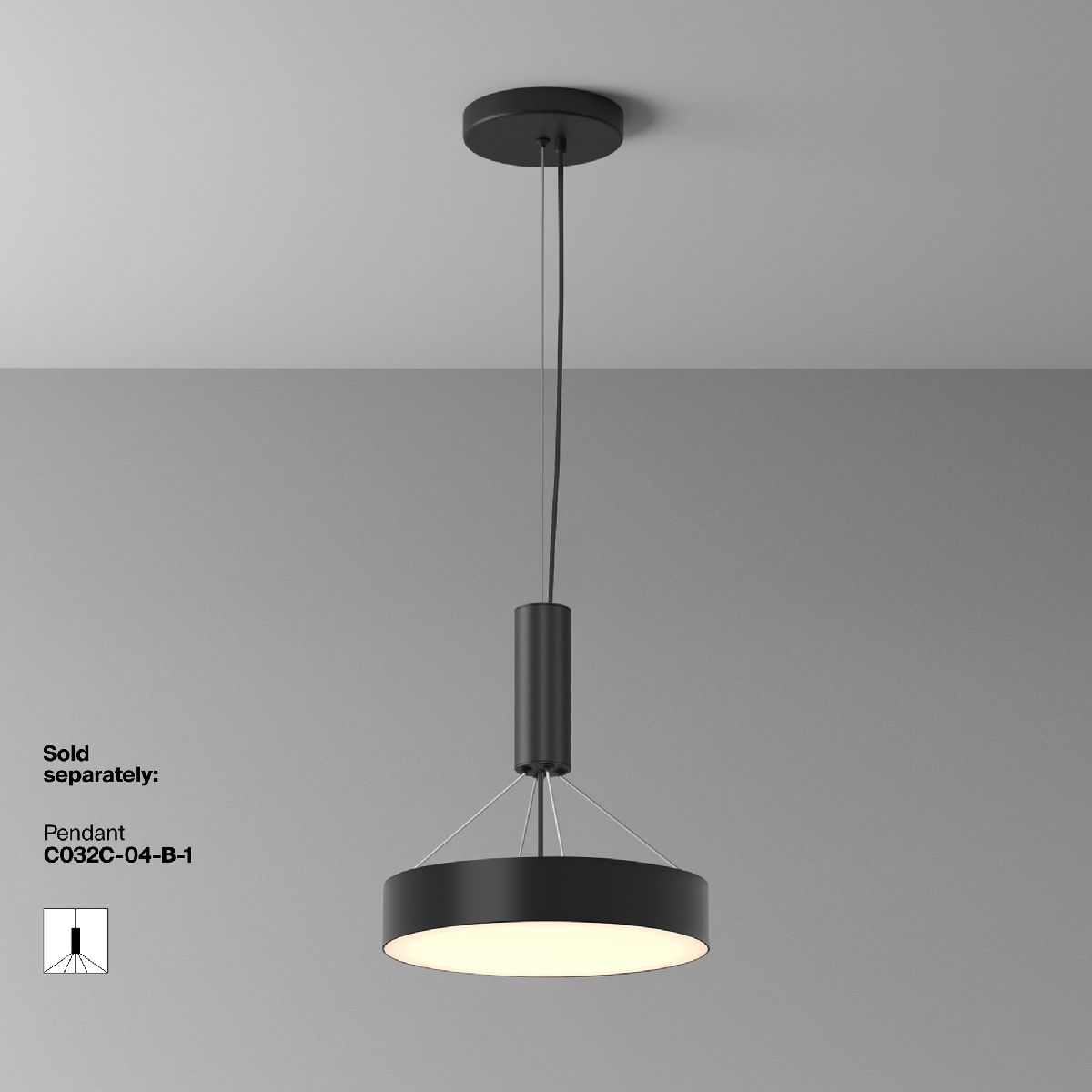 Потолочный светильник Maytoni Zon C032CL-36W3K-RD-B C032CL-36W3K-RD-B - магазин электротехники Electroshop