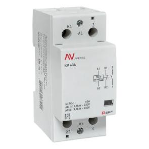 Контактор модульный EKF Averes КМ 63А 1NO+1NC 230В AC 2 модуля km-av-2-63-11-230V km-av-2-63-11-230V - магазин электротехники Electroshop