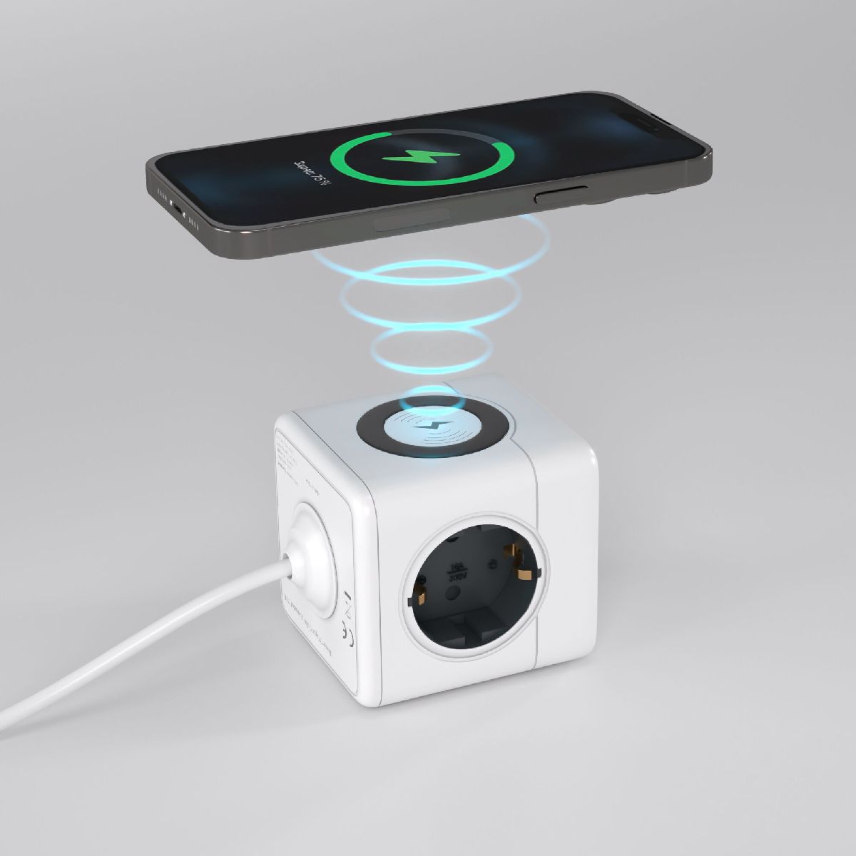 Розеточный блок 3-местный + 3 USB + беспроводная зарядка Werkel 4690389204265 W6513501 a066454 4690389204265 - магазин электротехники Electroshop