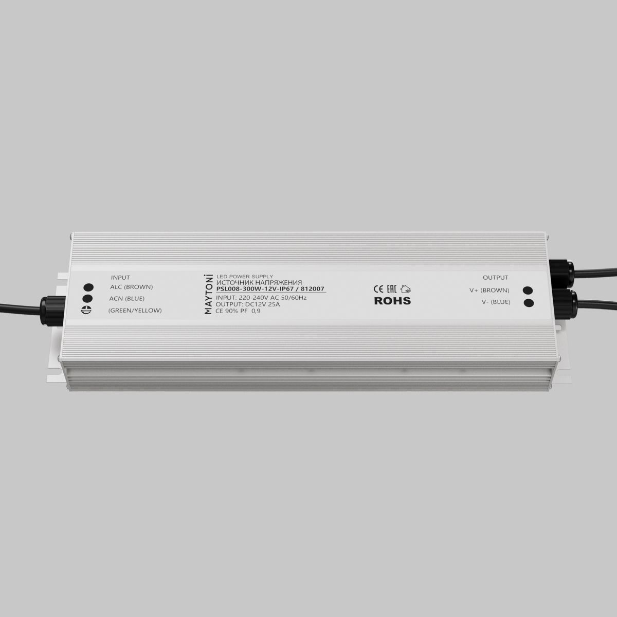 Блок питания Maytoni Led Strip PSL008 12В 300Вт IP67 812007 812007 - магазин электротехники Electroshop
