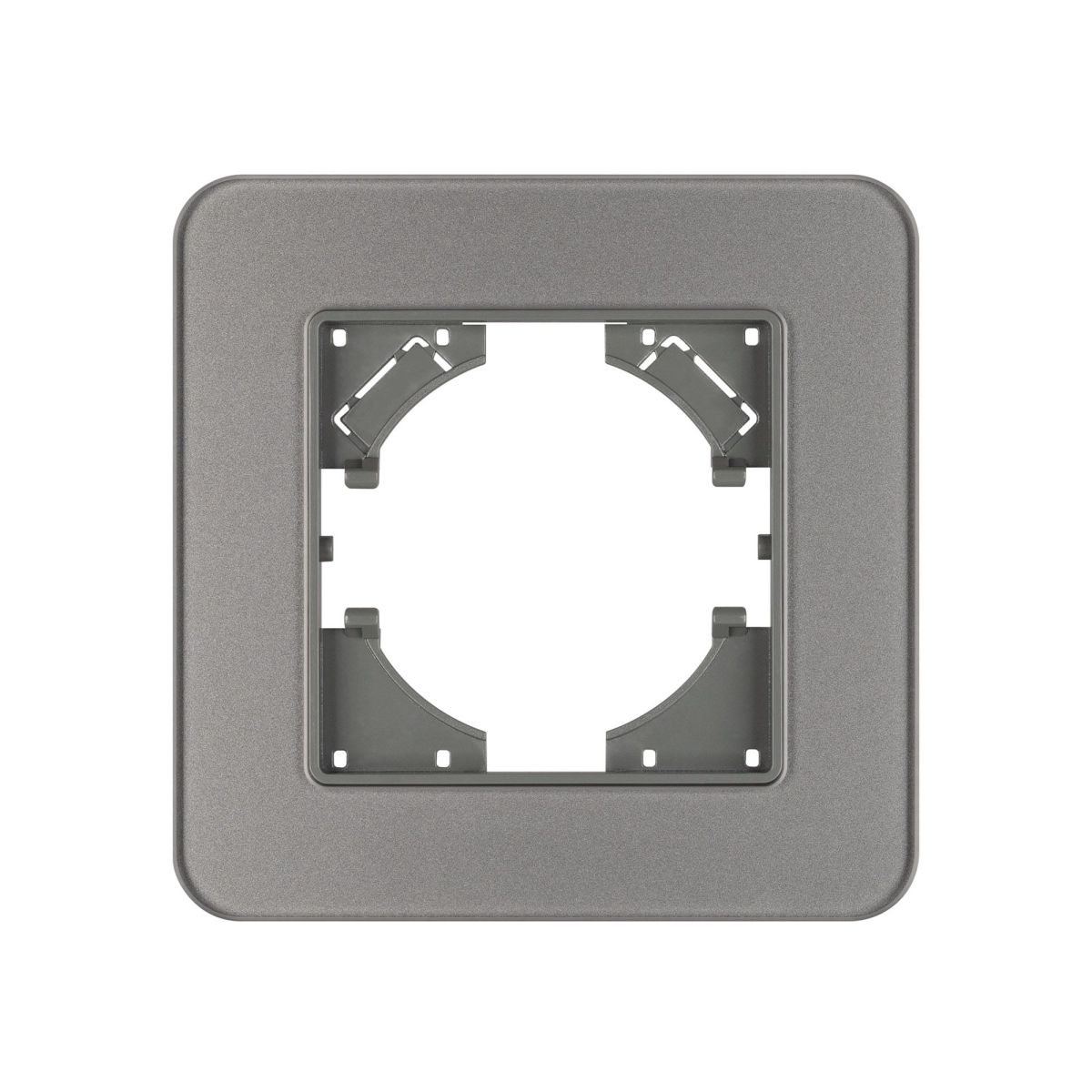Рамка стеклянная на 1 пост Arlight FRM-OMALI-GS-1-GR 049665 049665 - магазин электротехники Electroshop