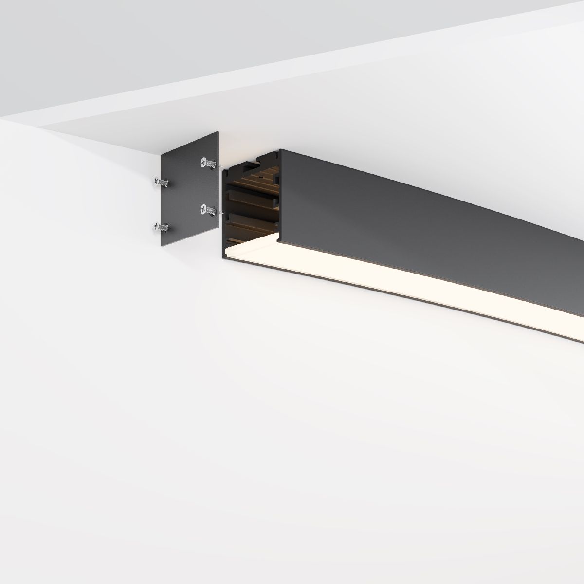 Радиусный профиль Maytoni Led strip ALM-3535R-B-D-45°-3M ALM-3535R-B-D-45°-3M - магазин электротехники Electroshop