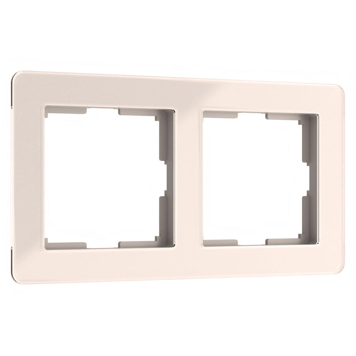 Рамка на 2 поста Werkel Acrylic айвори 4690389186288 W0022743 4690389186288 - магазин электротехники Electroshop