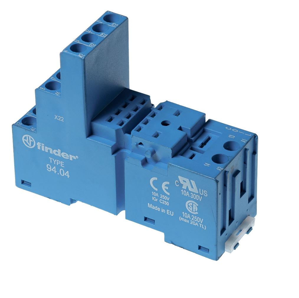 Розетка Finder 94.02 с винтовыми клеммами для реле 55.32 (с зажимной клетью) 9402SMA - магазин электротехники Electroshop